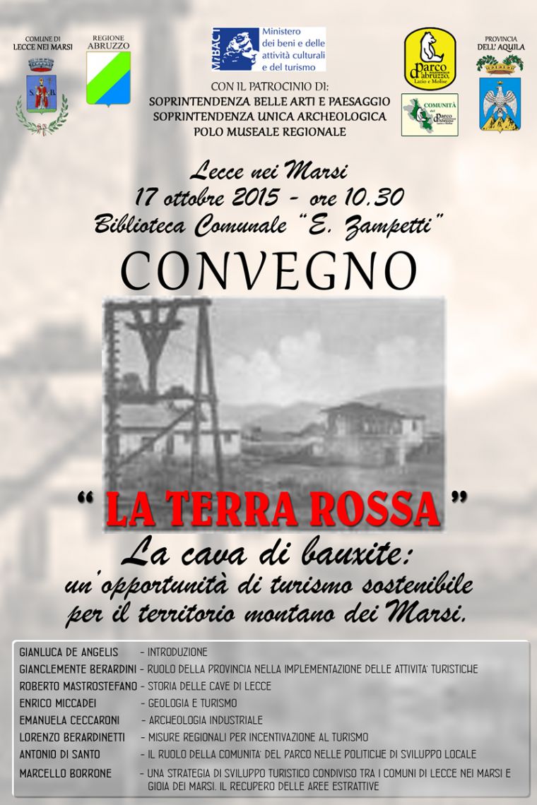Convegno "La terra rossa" a Lecce nei Marsi